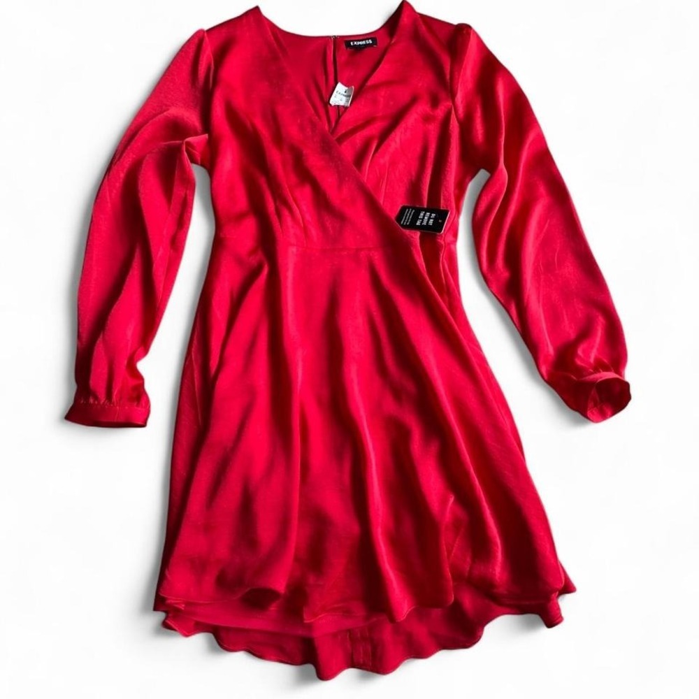 Express‎ Red Hot Midi Dress - NWT
